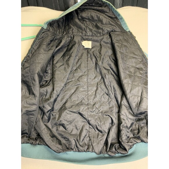 Carhartt JQ296 Canvas Quilt Lined Jacket Men's 2XL Blue Green Vintage 90’s Chore - Picture 6 of 12